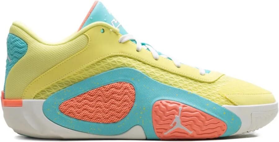 Jordan Tatum 2 "Light Citron Aurora Green Atomic Pink Sail" sneakers Geel