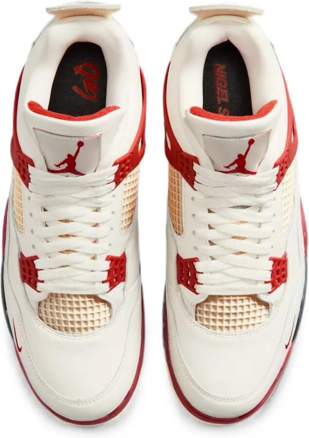 Jordan x BIKE AIR x Nigel Sylvester Air 4 Brick After Brick sneakers Wit - Foto 2