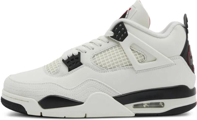 Jordan x Flight Club Air 4 sneakers met rasterontwerp Wit