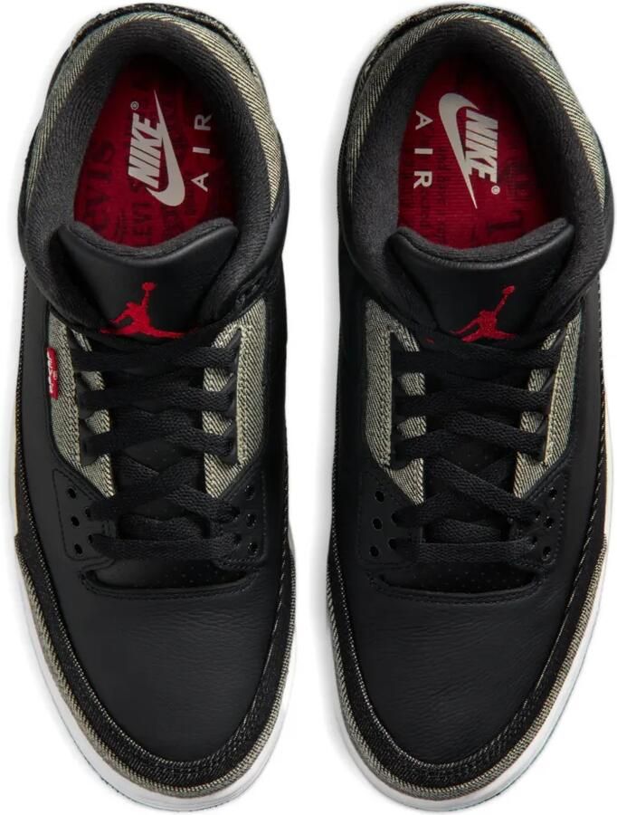 Jordan x Levi's Air 3 sneakers Zwart - Foto 2
