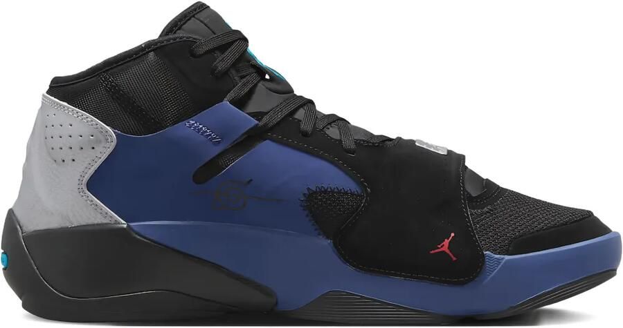 Jordan x Naruto Zion 2 SP "Naruto vs. Sasuke 087 Black Yellow Strike sneakers Zwart