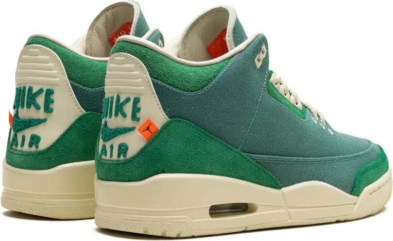 Jordan x Nina Chanel Abney Air 3 Retro sneakers Groen - Foto 3