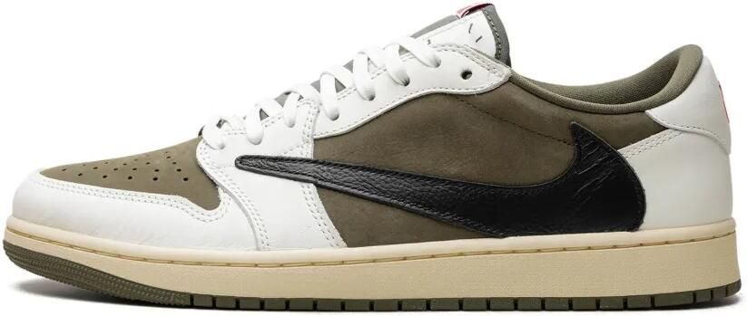 Jordan x Travis Scott Air 1 Low OG "Medium Olive" sneakers Beige - Foto 4