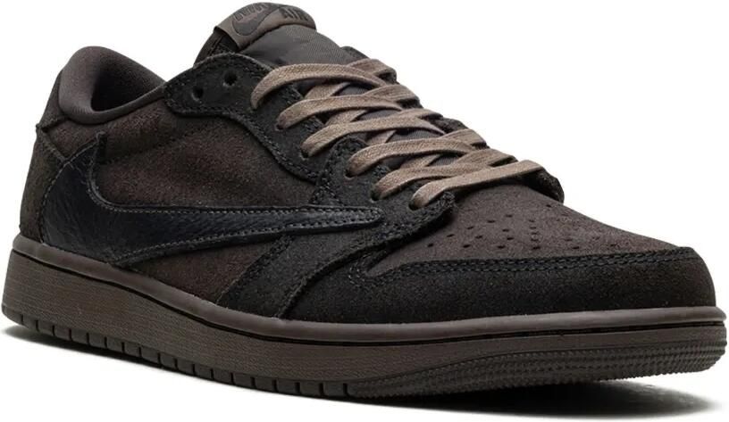 Jordan x Travis Scott Air 1 Low OG "Velvet Brown Dark Mocha" sneakers Bruin