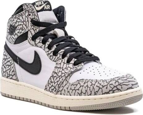 Jordan Kids "Air Jordan 1 High GS Elephant Print sneakers" Grijs