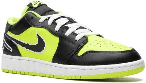 Jordan Kids "Air Jordan 1 Low SE Black Cat sneakers" Zwart