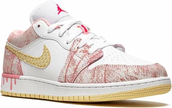 Jordan Kids Air Jordan 1 low-top sneakers Wit