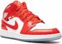 Jordan Kids "Air Jordan 1 Mid Barcelona sneakers" Rood - Thumbnail 1