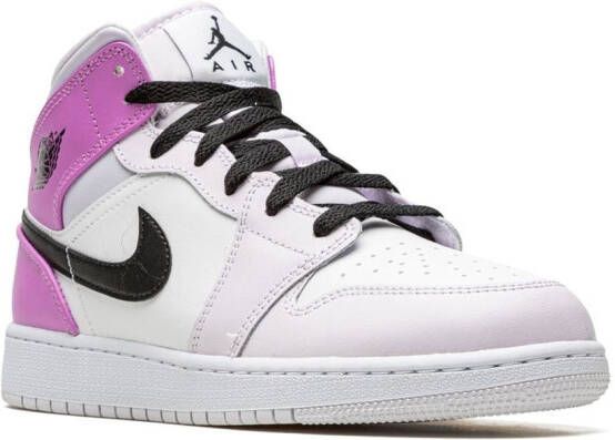 Jordan Kids "Air Jordan 1 Mid Barely Grape sneakers" Paars