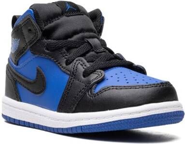 Jordan Kids Air Jordan 1 Mid "Black Royal Blue" sneakers Blauw