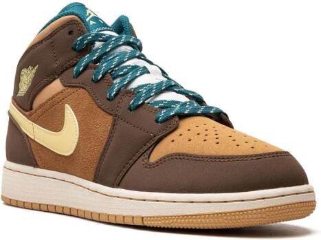 Jordan Kids Air Jordan 1 Mid "Cacao Wow" sneakers Blauw