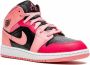 Jordan Kids "Air Jordan 1 Mid Coral Chalk sneakers" Rood - Thumbnail 1