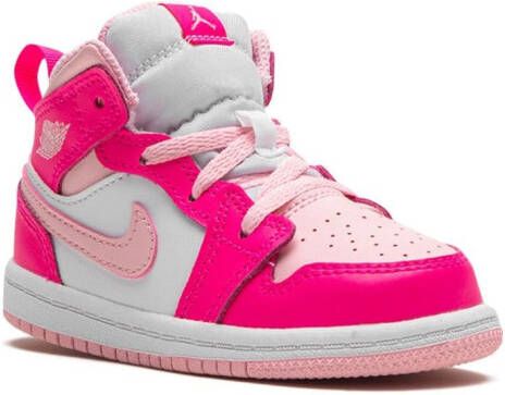 Jordan Kids "Air Jordan 1 Mid Fierce Pink sneakers" Roze