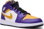 Jordan Kids "Air Jordan 1 Mid Lakers sneakers" Paars - Thumbnail 1