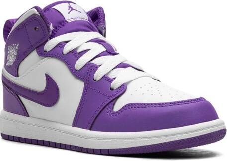 Jordan Kids Air Jordan 1 Mid "Purple Venom" sneakers Paars