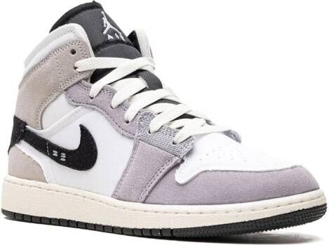 Jordan Kids "Air Jordan 1 Mid SE Craft Cement Grey sneakers" Grijs