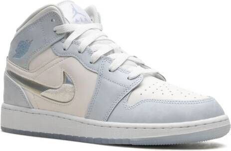 Jordan Kids Air Jordan 1 Mid SE "Glitter Swoosh" sneakers Blauw