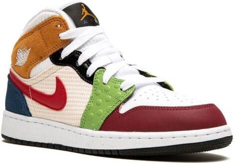 Jordan Kids Air Jordan 1 Mid SE sneakers Wit