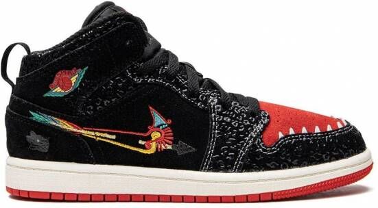 Jordan Kids "Air Jordan 1 Mid SE SIEMPRE Familia sneakers" Zwart