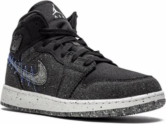 Jordan Kids Air Jordan 1 Mid SE sneakers Zwart