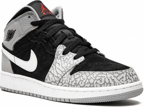 Jordan Kids Air Jordan 1 Mid SE sneakers Zwart