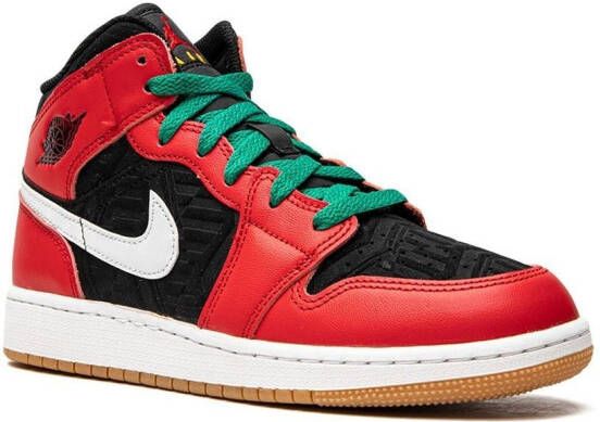 Jordan Kids Air Jordan 1 Mid SE sneakers Zwart