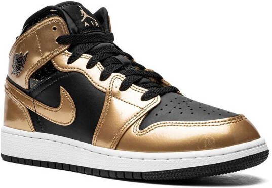 Jordan Kids Air Jordan 1 Mid SE sneakers Zwart