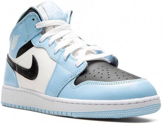 Jordan Kids Air Jordan 1 Mid "Ice Blue" sneakers Blauw