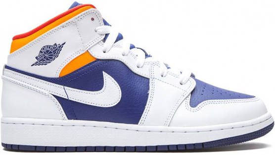 Jordan Kids Air Jordan 1 mid-top sneakers Wit