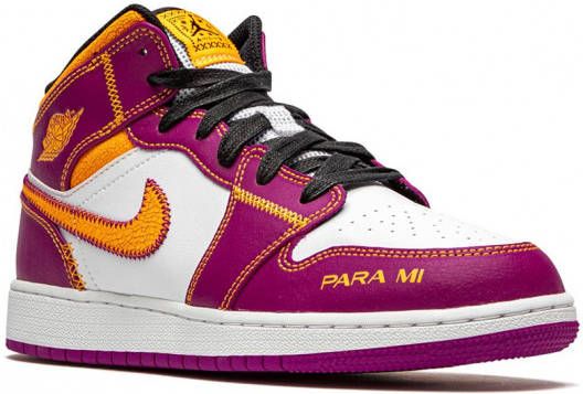 Jordan Kids Air Jordan 1 mid-top DOD sneakers Paars