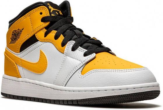 Jordan Kids Air Jordan 1 mid-top sneakers Wit