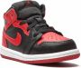 Jordan Kids Air Jordan 1 mid-top TD sneakers Zwart - Thumbnail 1