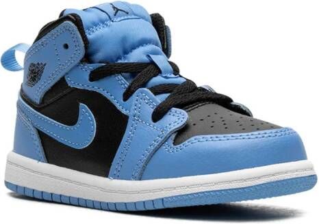 Jordan Kids "Air Jordan 1 Mid University Blue Mid sneakers" Blauw