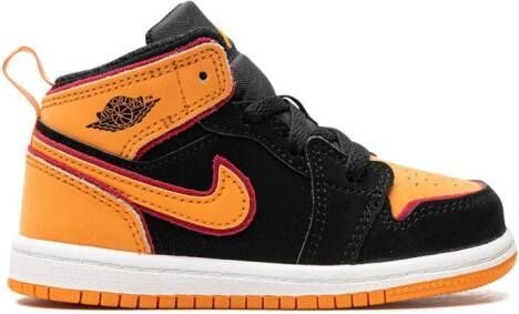 Jordan Kids "Air Jordan 1 Mid Vivid Orange sneakers" Oranje