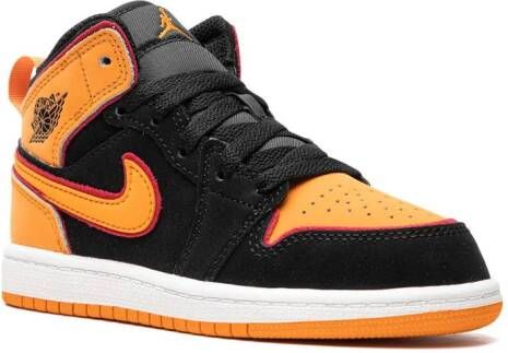 Jordan Kids "Air Jordan 1 Mid Vivid Orange sneakers" Oranje