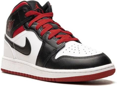 Jordan Kids Air Jordan 1 Mid "White Gym Red" sneakers Rood