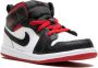 Jordan Kids "Air Jordan 1 Mid White Gym Red sneakers" Wit - Thumbnail 1