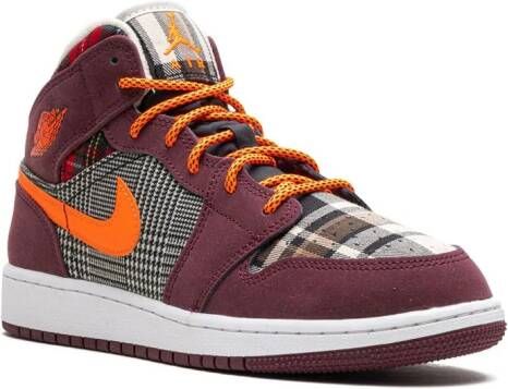 Jordan Kids Air Jordan 1 "Plaid" sneakers Rood