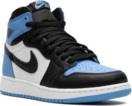 Jordan Kids "Air Jordan 1 Retro High OG UNC Toe sneakers" Blauw