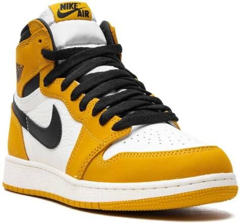 Jordan Kids Air Jordan 1 Retro High OG "Yellow Ochre Black" sneakers Geel