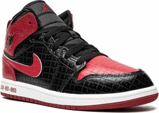 Jordan Kids Air Jordan 1 sneakers Zwart