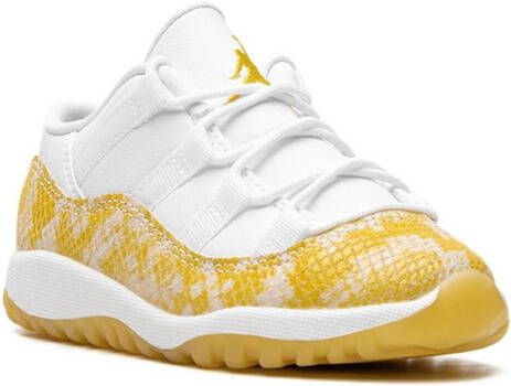 Jordan Kids "Air Jordan 11 Low Yellow Snakeskin sneakers" Wit