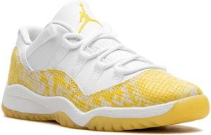 Jordan Kids "Air Jordan 11 Low Yellow Snakeskin sneakers" Wit