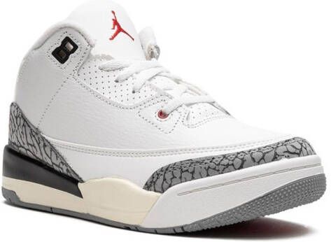 Jordan Kids "Air Jordan 3 White Cement 3 Reimagined 2023 sneakers" Wit