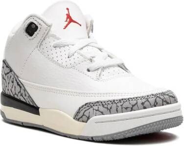 Jordan Kids "Air Jordan 3 White Cement 3 Reimagined 2023 sneakers" Wit