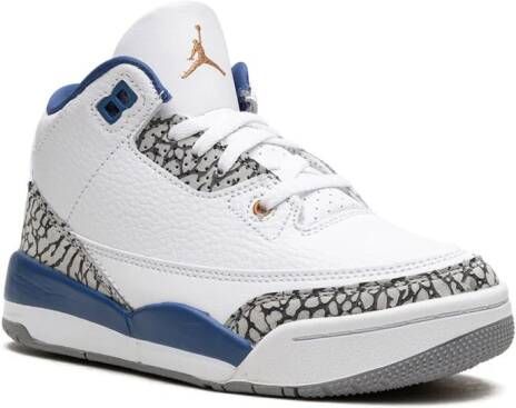 Jordan Kids "Air Jordan 3 Wizards sneakers" Wit