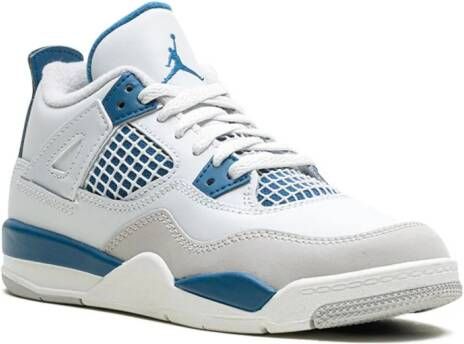 Jordan Kids Air Jordan 4 'Military Blue' sneakers Wit