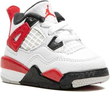 Jordan Kids "Air Jordan 4 Red Cement sneakers" Wit