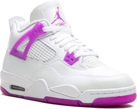 Jordan Kids Air Jordan 4 Retro "Hyper Violet" sneakers Wit