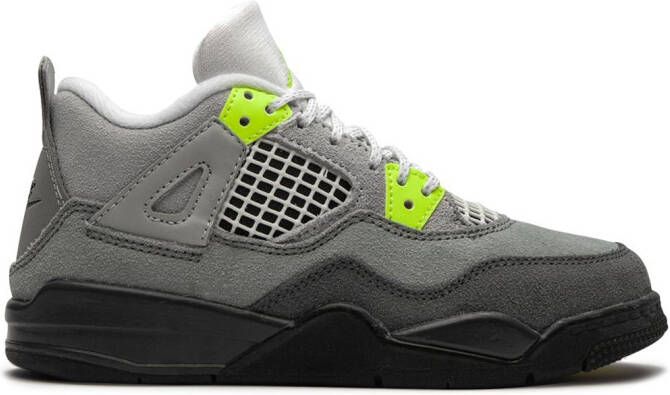 Jordan Kids Air Jordan 4 Retro Neon sneakers Grijs